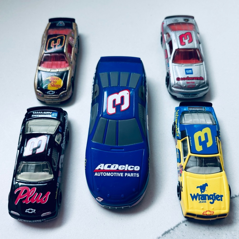 Nascar #3 Bundle of 4 Diecast Cars & 1 Bottle Opener